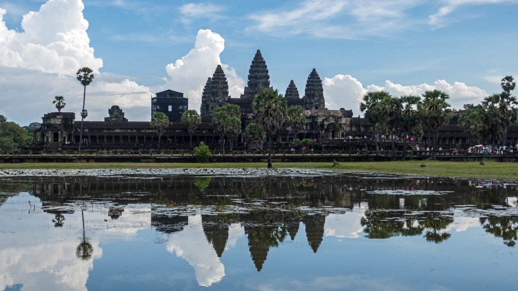 Aussicht auf Angkor Wat bei Siem Reap