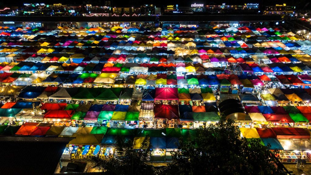 Rod Fai Ratchada Train Night Market in Bangkok