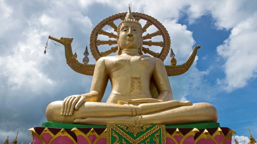 Der Big Buddha im Wat Phra Yai auf Koh Samui