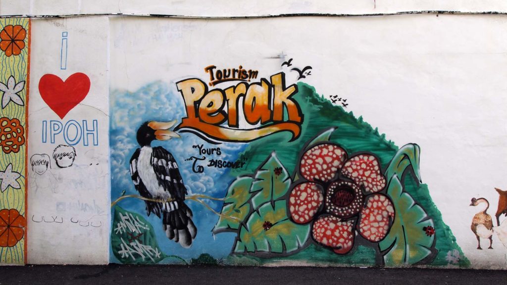 Street Art in Ipoh, Malaysia (Perak Graffiti/I love Ipoh)