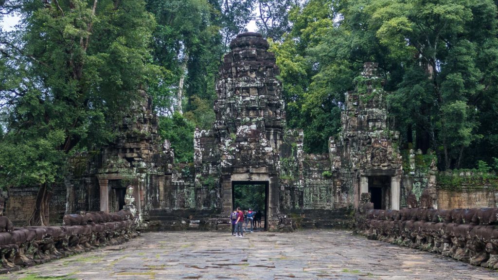 Der Eingang zum Preah Khan Tempel von Angkor Wat