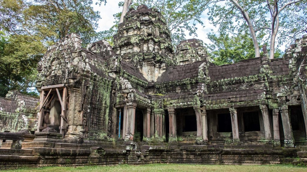Eine der Ruinen im Ta Phrom, Tomb Raider Tempel von Angkor
