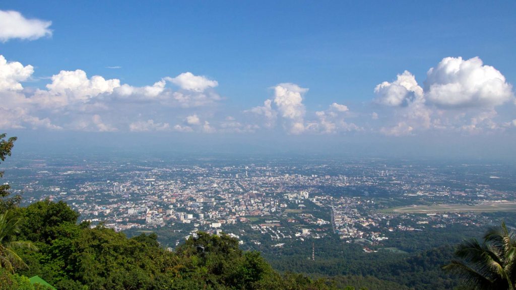 Ausblick vom Doi Suthep auf Chiang Mai