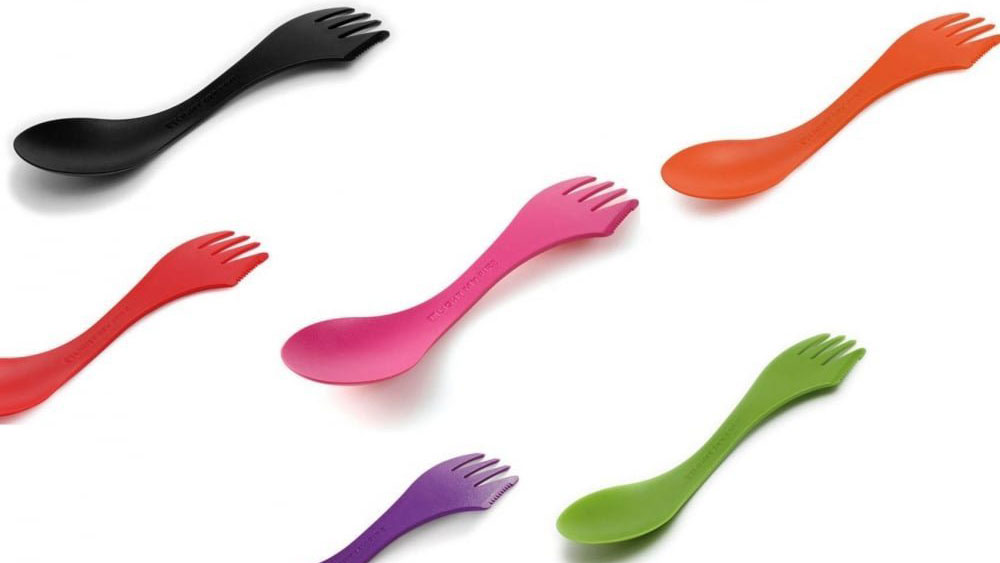 Spork, a mix of spoon and fork