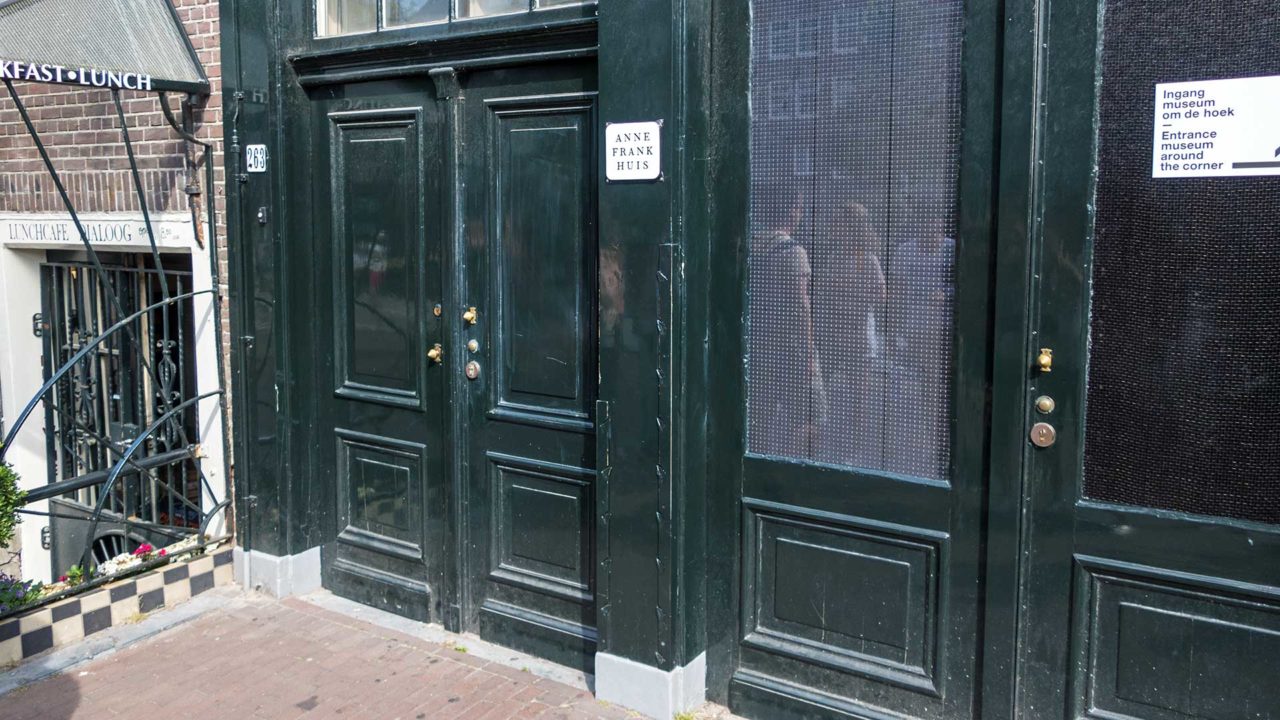 Das Anne Frank Haus mit angeschlossenem Museum in Amsterdam