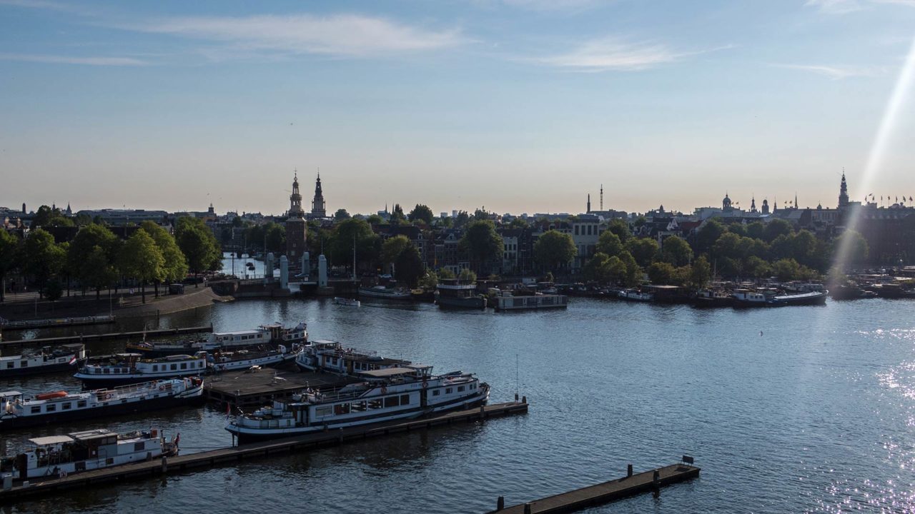 Aussicht auf Amsterdam vom NEMO Science Museum