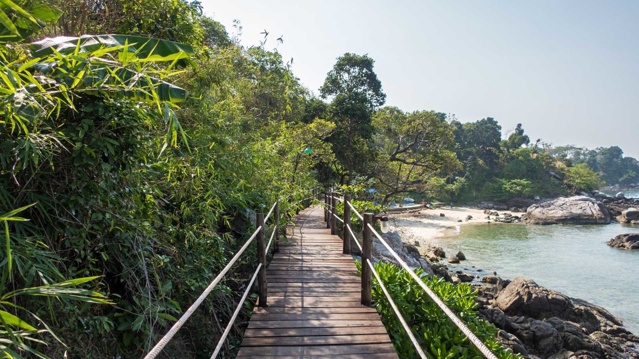 Path to the second beach of Lucky Beach on Phuket