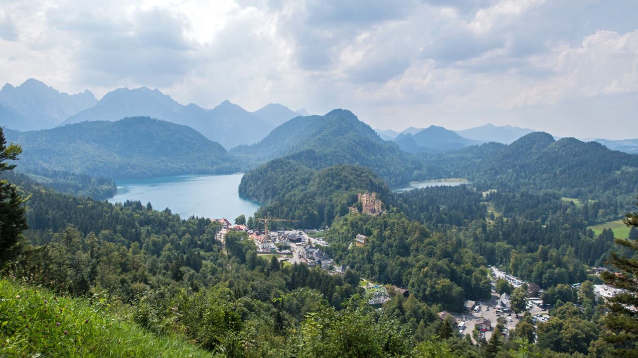 View on the way at Hohenschwangau Castle