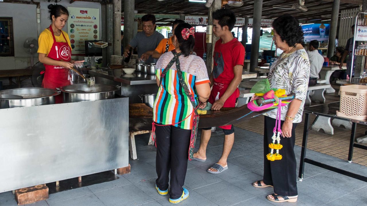 Boat Noodle Restaurant in Ayutthaya