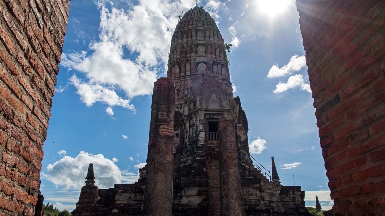 Der bekannte Wat Ratchaburana von Ayutthaya