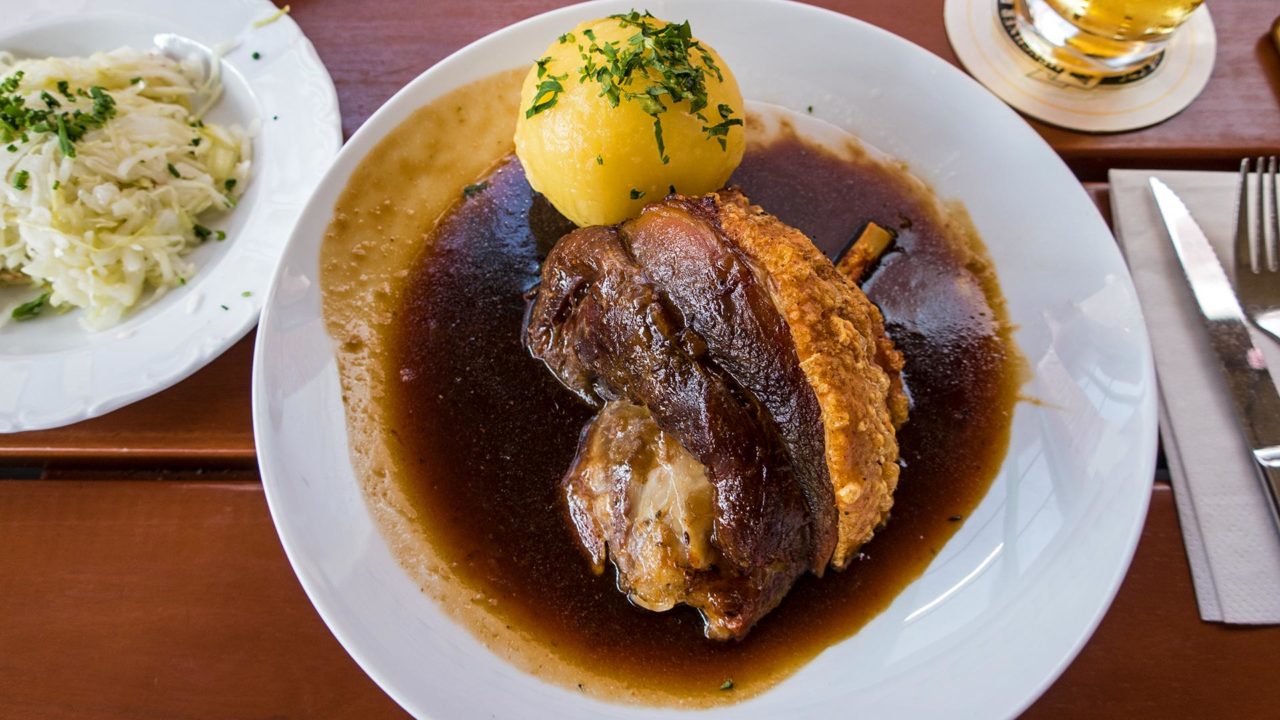 Pork knuckle, a Bavarian specialty