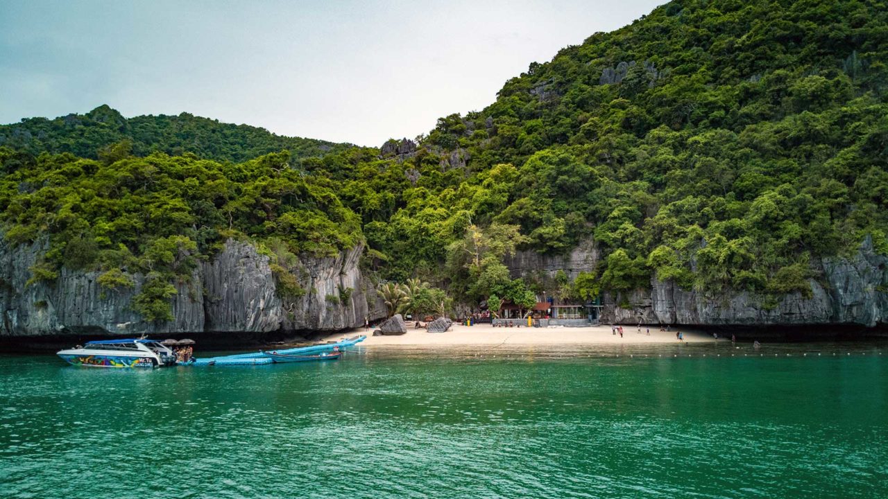 View on Koh Mae Ko in Ang Thong National Park