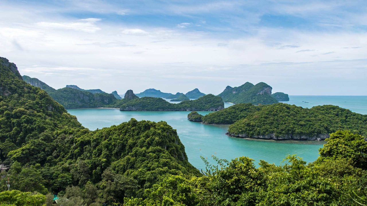 View from the second viewpoint on Koh Wua Ta Lap in Ang Thong National Park