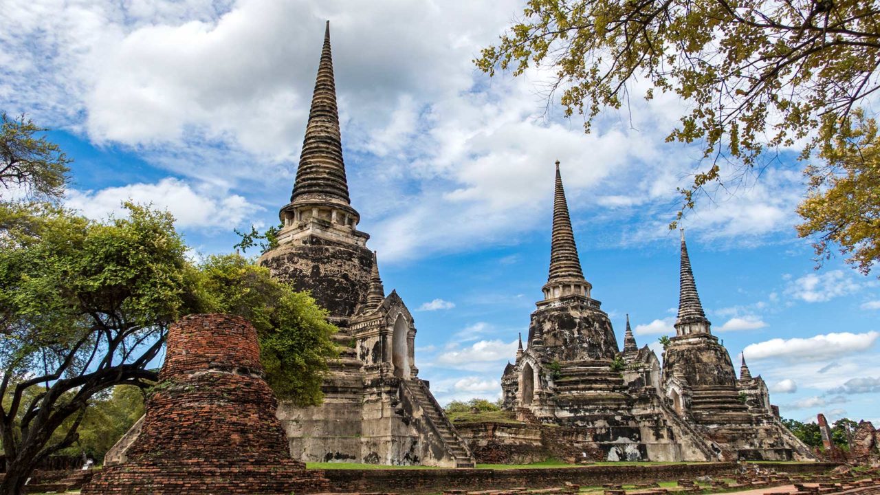 Der berühmte Wat Phra Si Sanphet von Ayutthaya