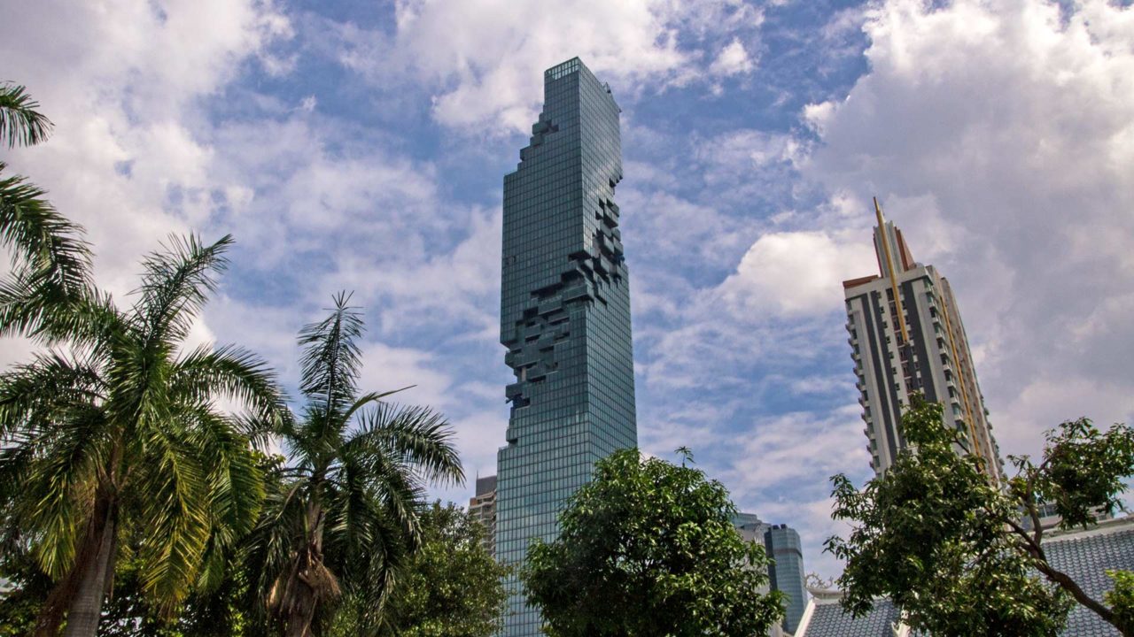 Ausblick auf den Mahanakhon Tower in Bangkok