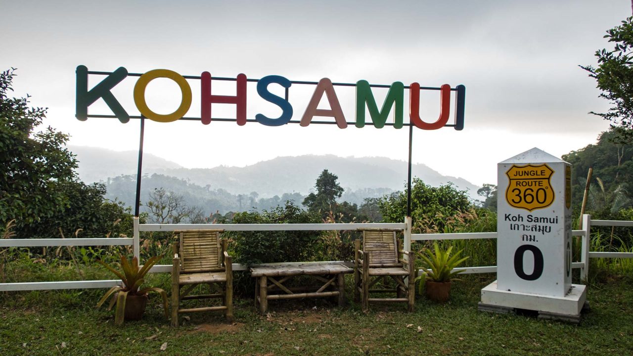 Aussicht vom Jungle Route 360 auf Koh Samui
