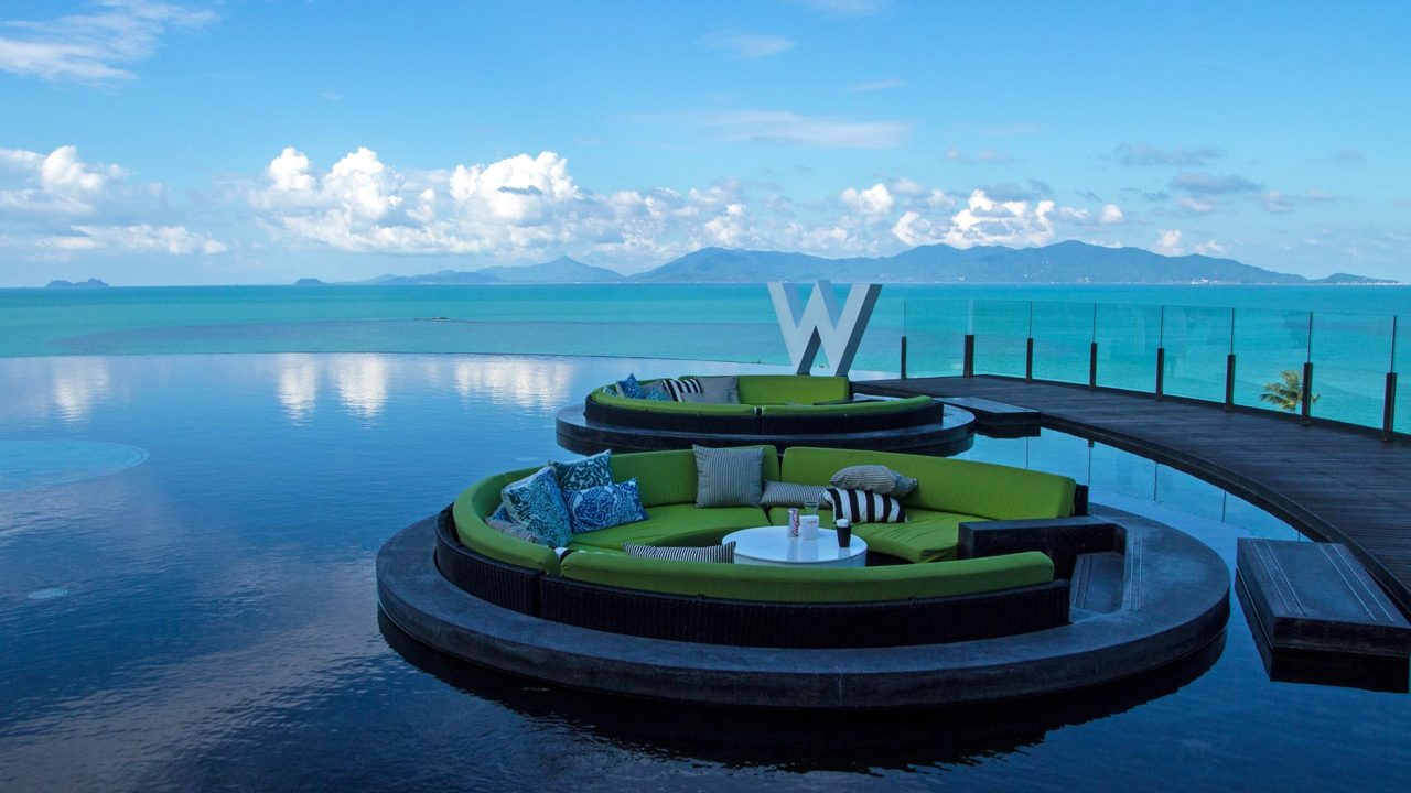 View from W Retreat Koh Samui towards Koh Phangan