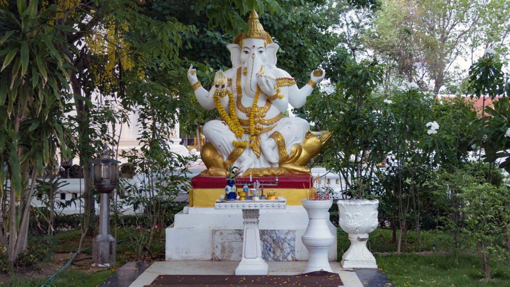 Ganesha statue in a temple in Thailand