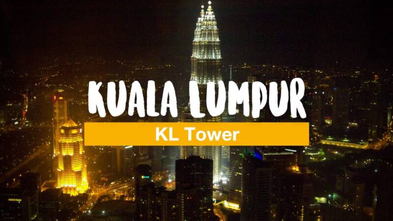 Über den Dächern von Kuala Lumpur - der KL Tower bei Nacht