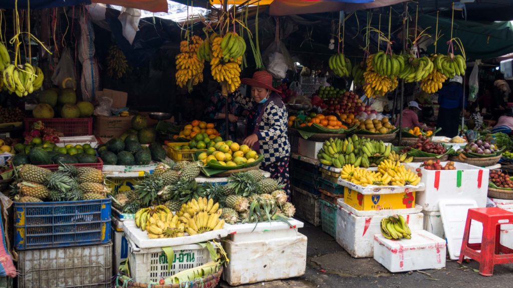 Frucht-Markt in Siem Reap, Kambodscha