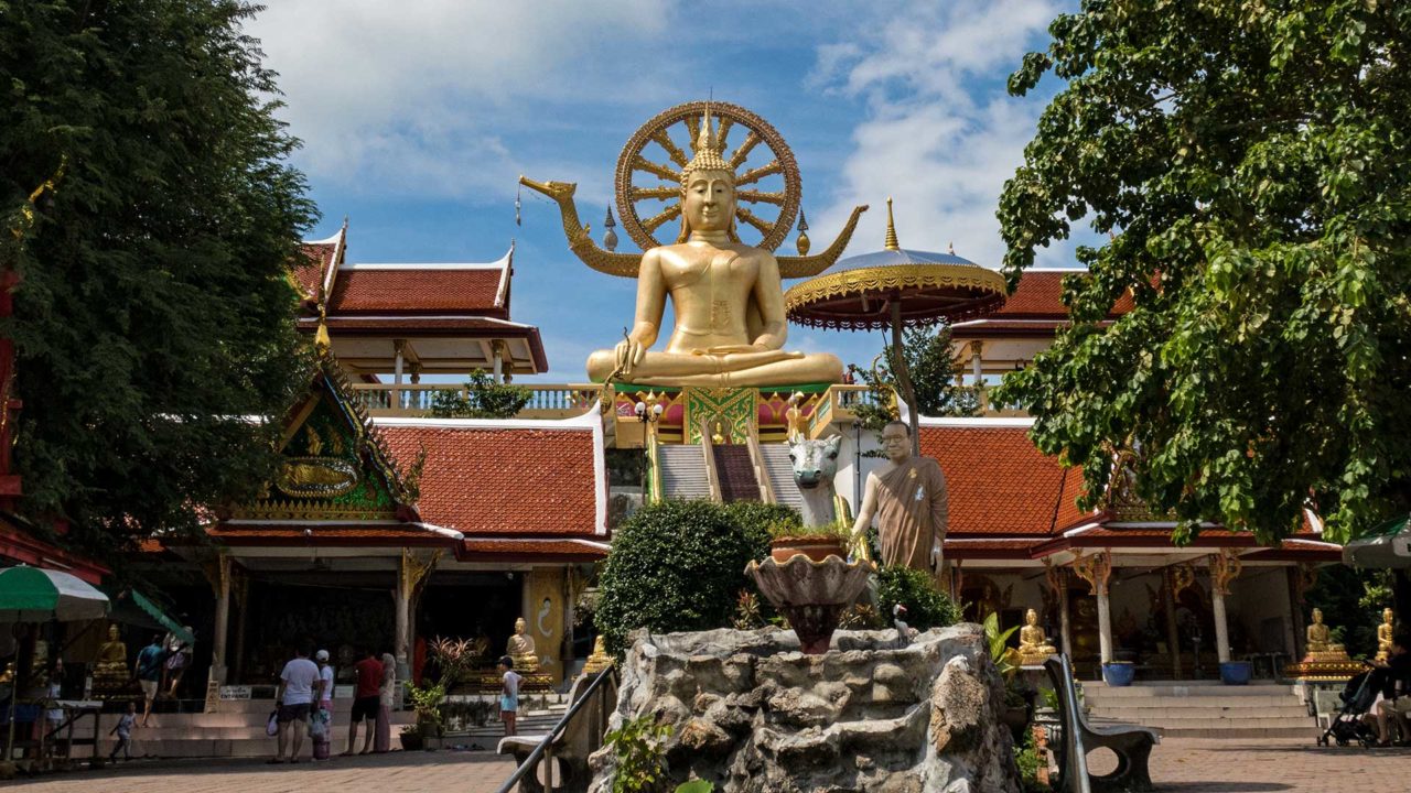 Big Buddha und die Tempelanlage des Wat Phra Yai, Koh Samui