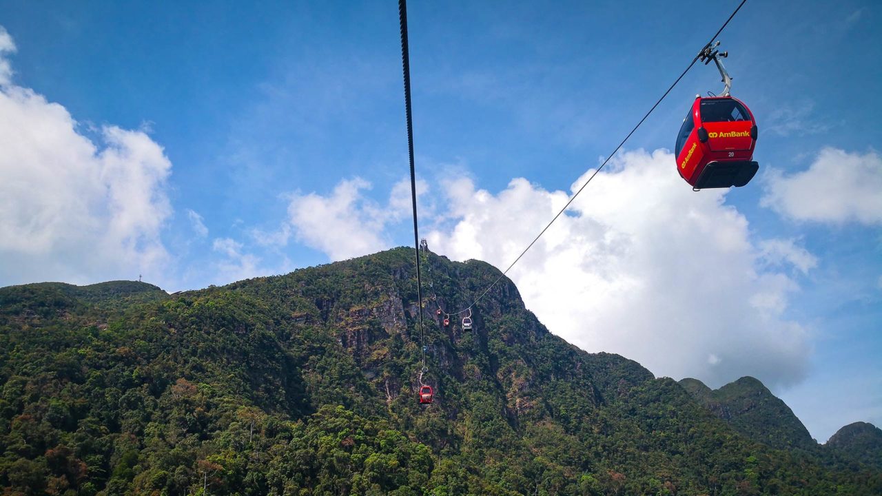 Gondola of the SkyCab in Langkawi's Oriental Village