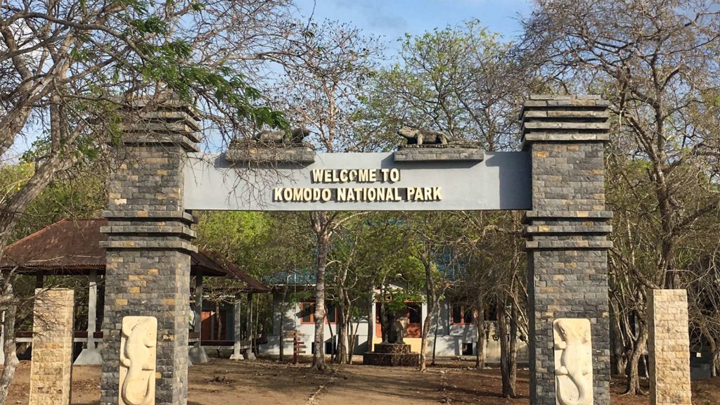 Entrance to the Komodo National Park (Taman Nasional Komodo)