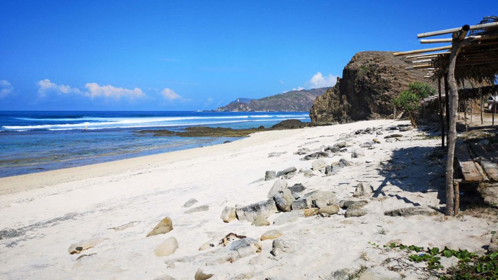 Seger Beach/Putri Nyale Beach in der Nähe von Kuta Lombok
