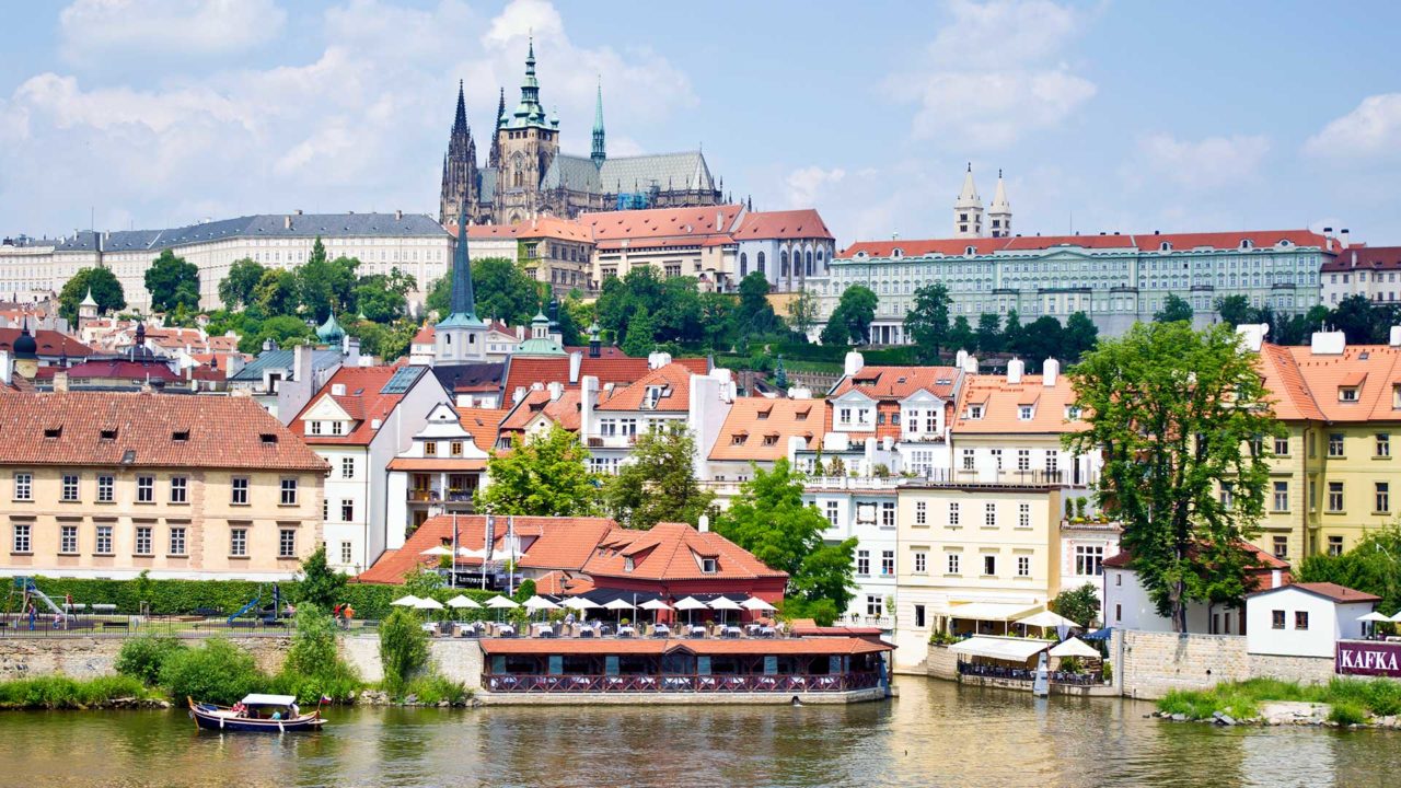 Die Aussicht auf die Prager Burg