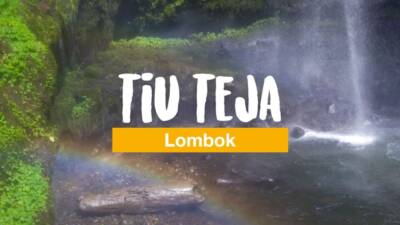 Tiu Teja - the rainbow waterfall in the north of Lombok