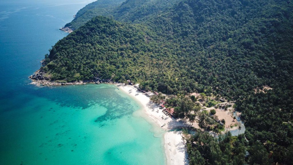 Drone footage of the Bottle Beach, Koh Phangan