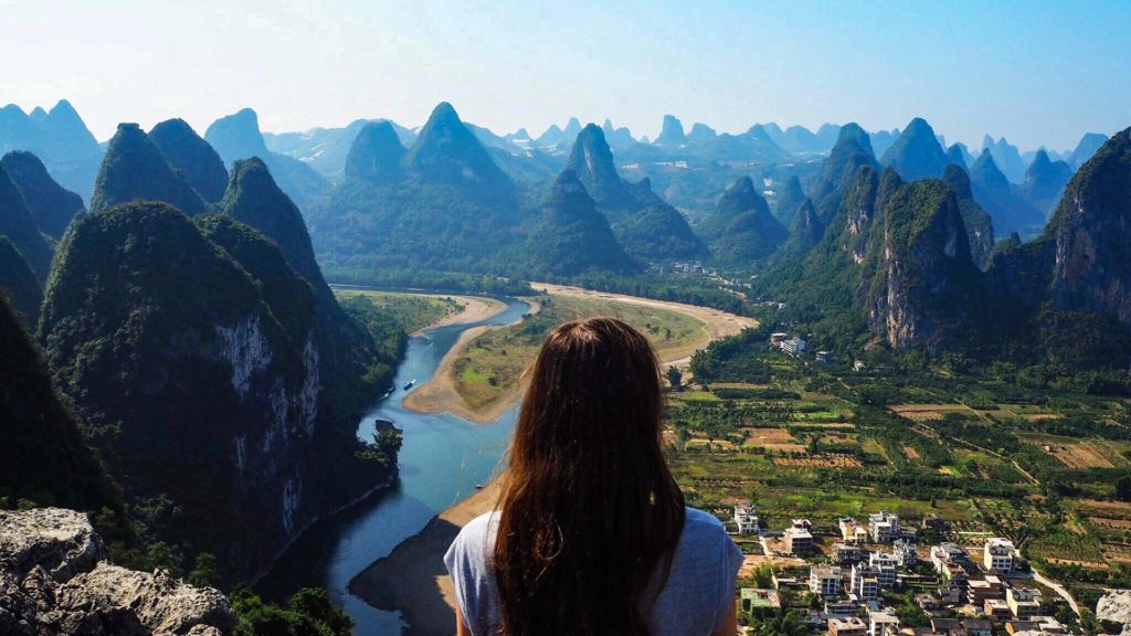 View from Laozhai Hill to Xingping