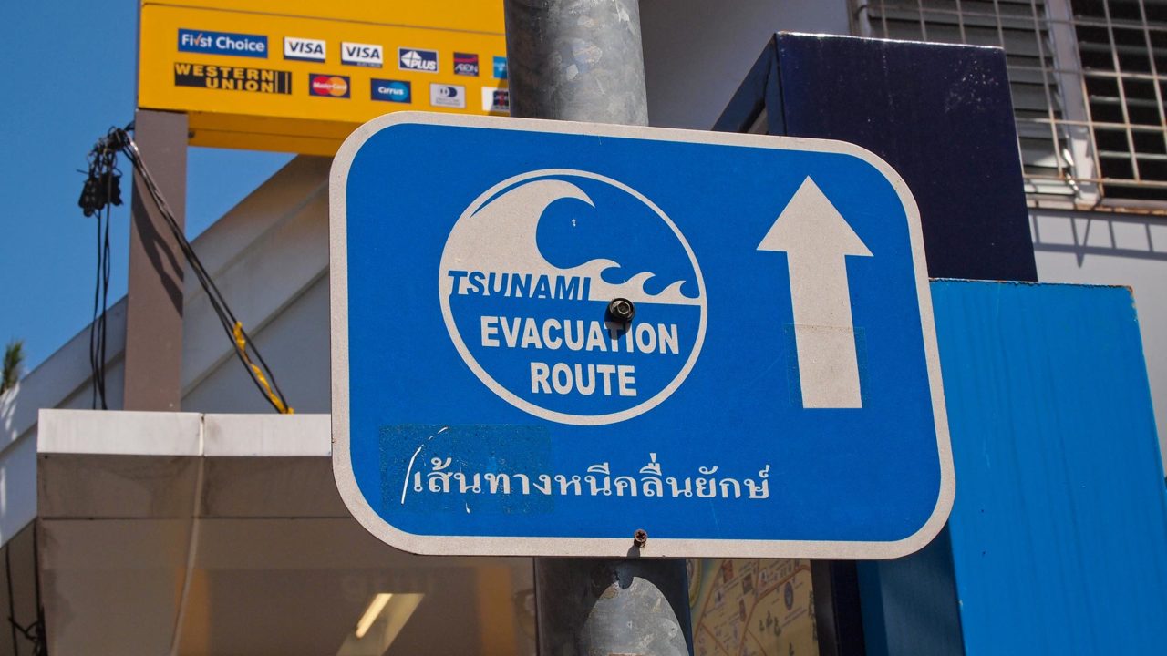 Tsunami evacuation route, Koh Phi Phi
