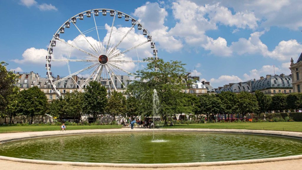 Das Riesenrad am Jardin des Tuileries von Paris