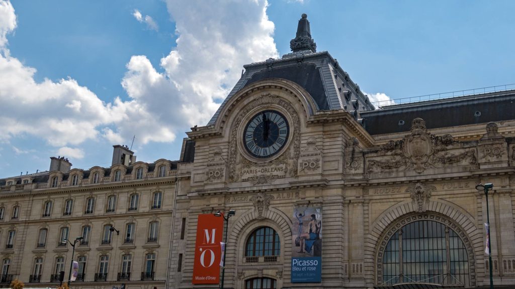 The Musée d'Orsay in the former Gare d'Orsay train station of Paris