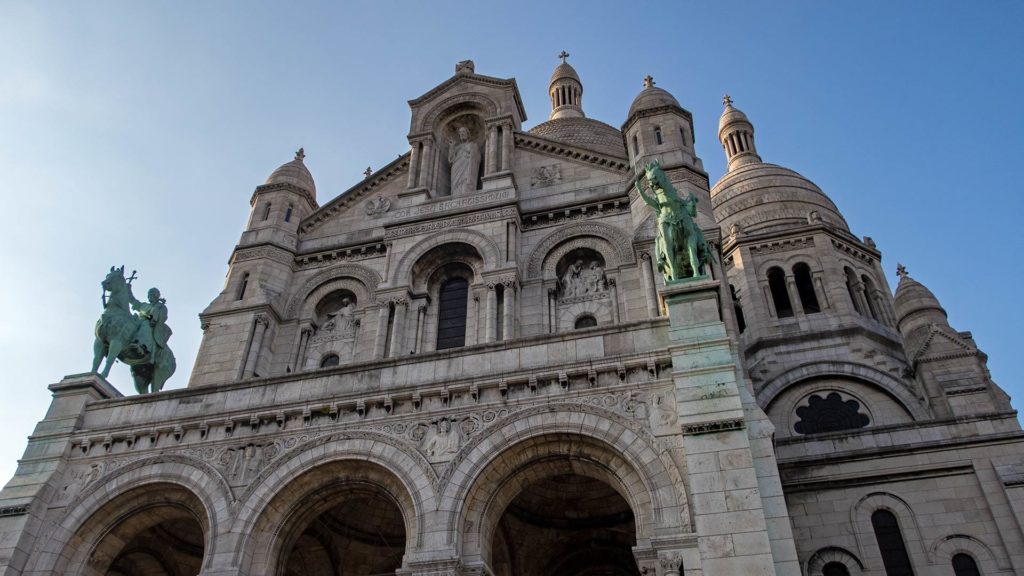Basilica of Sacré-Coeur in the Montmartre district of Paris