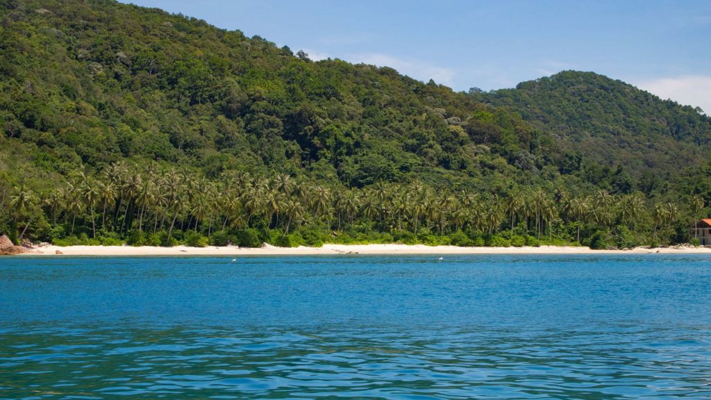 Die Insel Redang in Malaysia aus der Ferne