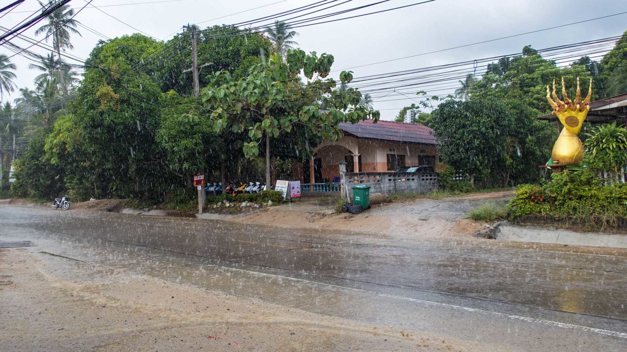 Regenschauer auf Koh Samui