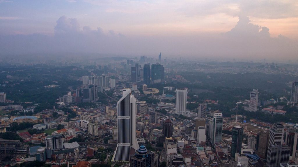 Der Ausblick vom KL Tower Richtung KL Sentral