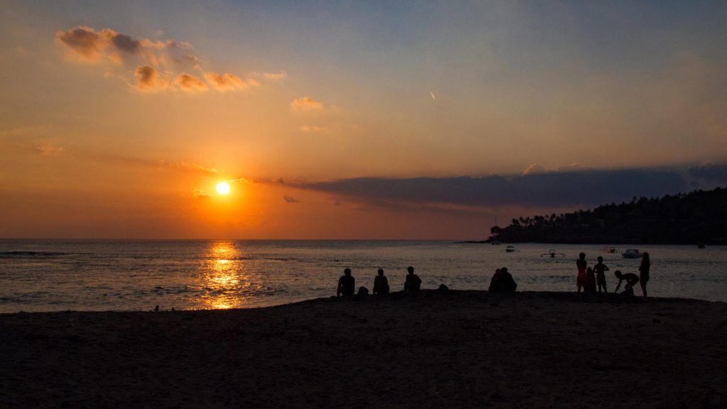 Sonnenuntergang am Senggigi Beach Lombok