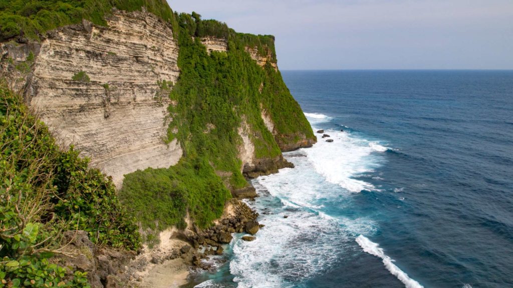 Cliffs at Pura Luhur Uluwatu in Bali