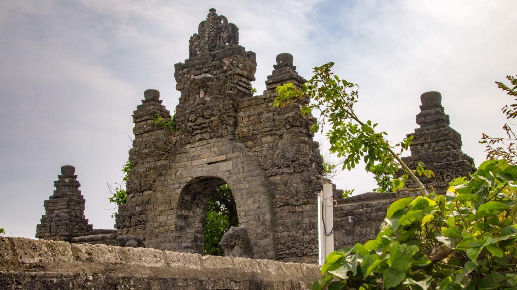 Temple gate in Pura Luhur Uluwatu, Bali