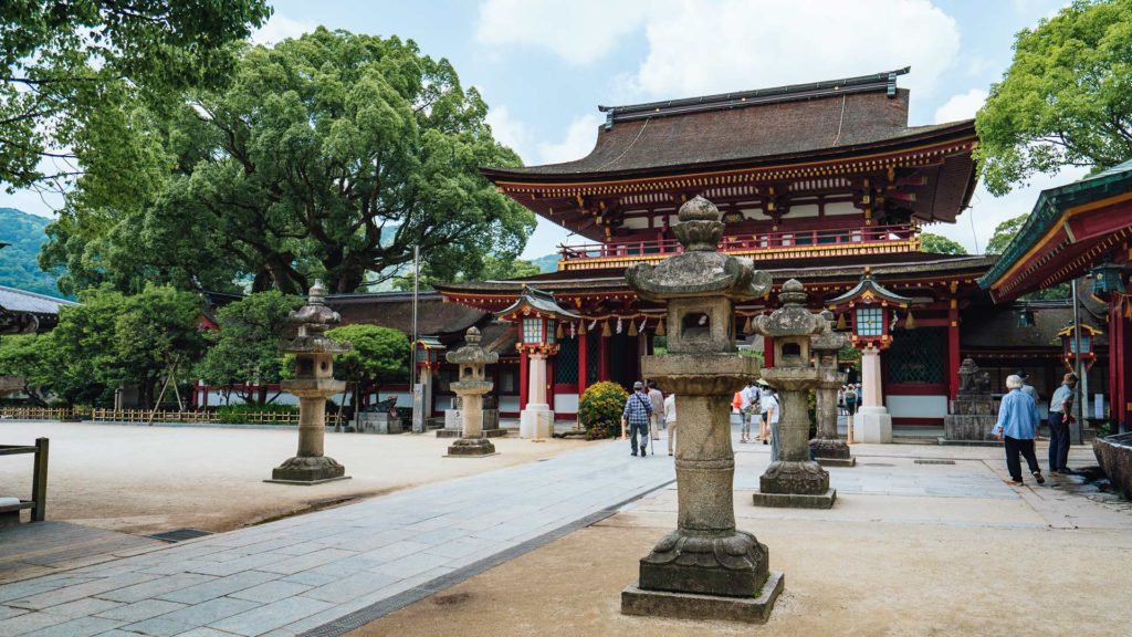 Der Dazaifu Tempel (Dazaifu Tenman-gu) in Fukuoka, Süd-Japan