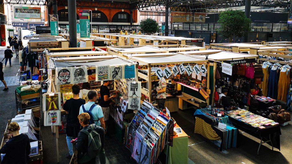 View of the Old Spitalfields Market, Shoreditch, London