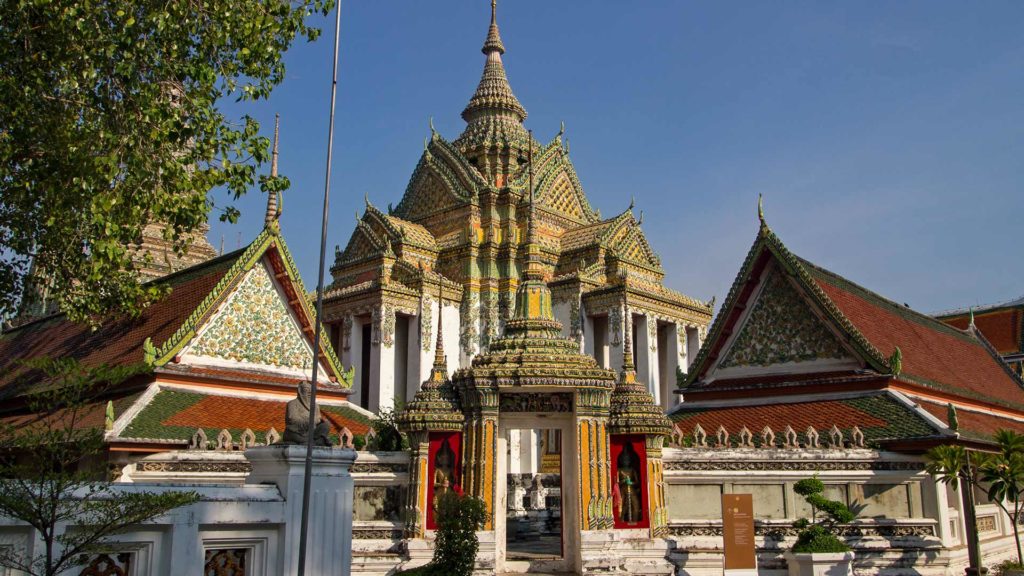 Innerhalb des Wat Pho in Bangkok, Thailand