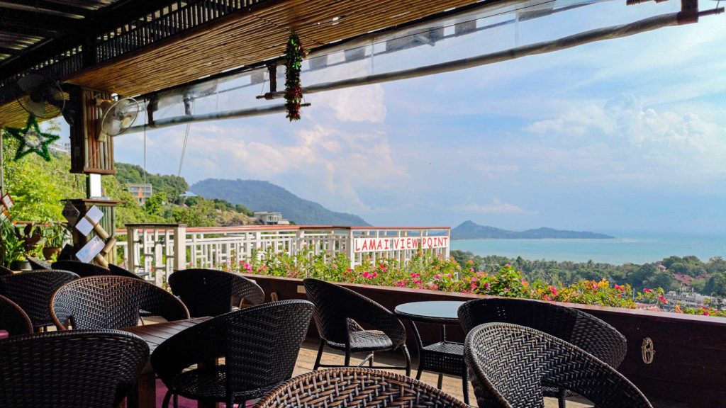 Ausblick in Richtung Lamai Beach von Lamai Viewpoint, Koh Samui