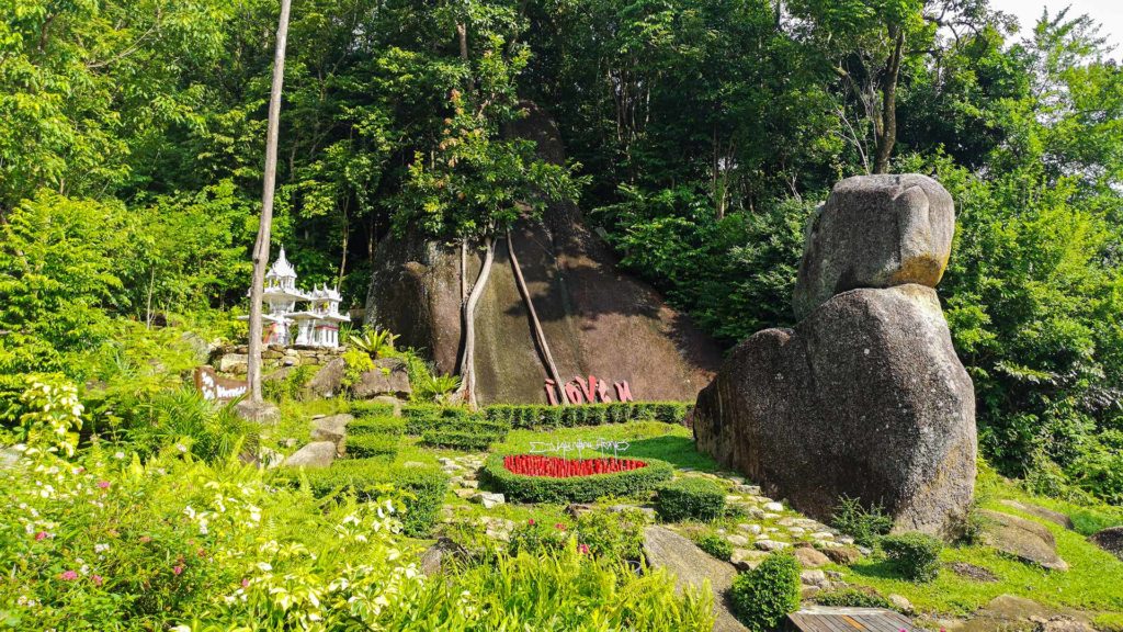Der Valentine Stone am Lamai Viewpoint auf Koh Samui