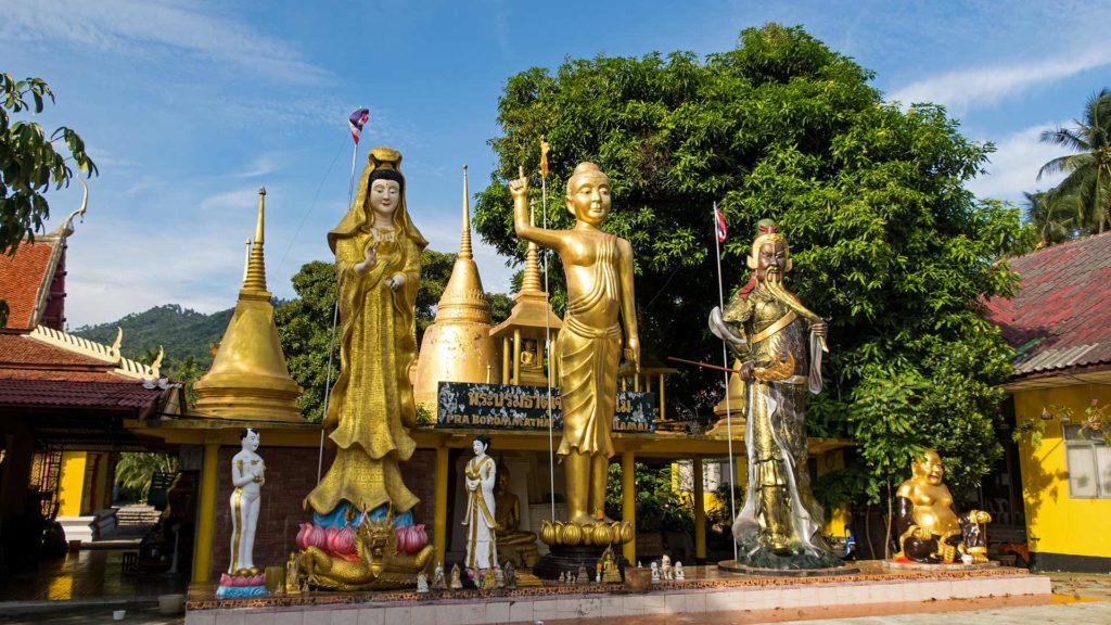 Der Wat Lamai, die Cultural Hall von Lamai, Koh Samui