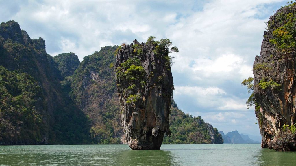Khao Tapu, the famous rock of James Bond Island, Phang Nga