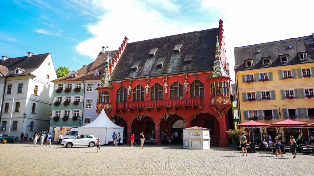 The Historical Merchants' Hall of Freiburg at the Münster